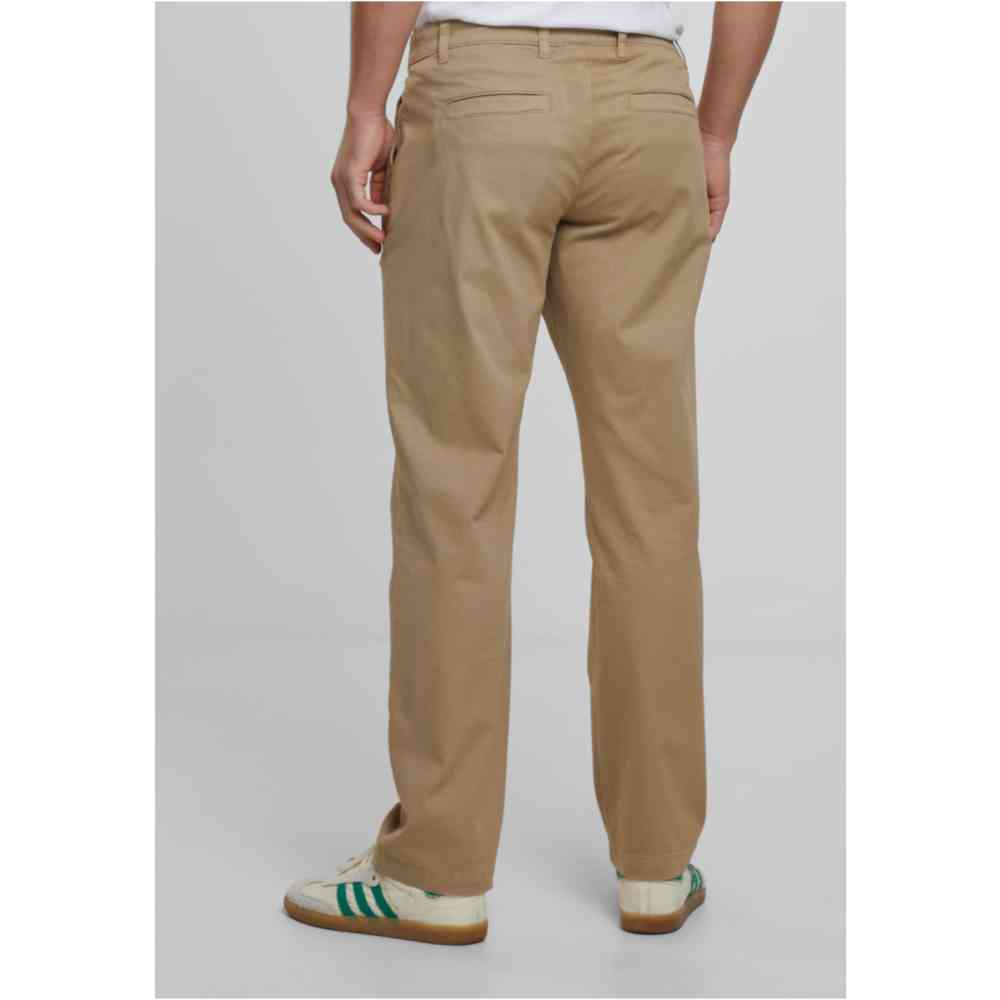 Urban Classics - Pleated Twill Broek rechte pijpen - Beige